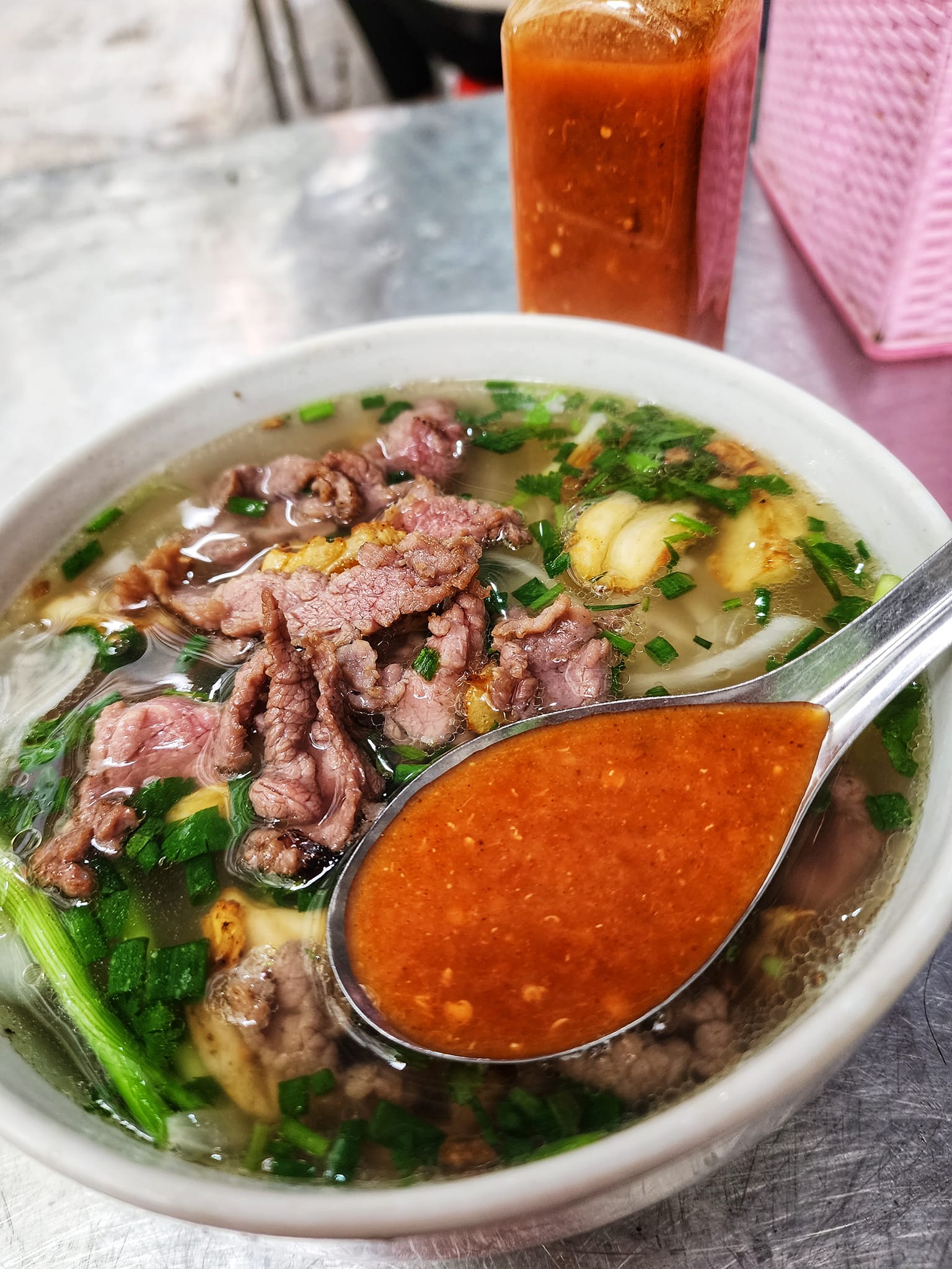 phở bò tái lăn